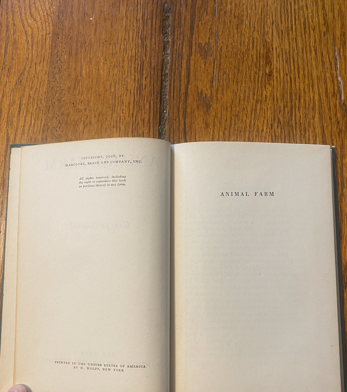 Animal Farm - George Orwell (First US Edition) 1946