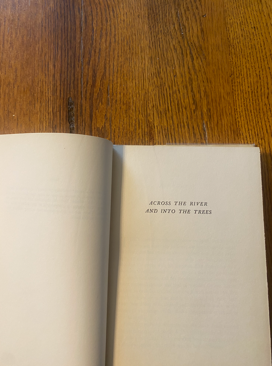 Across the River and Into the Trees - Ernest Hemingway (First Edition / First Printing)