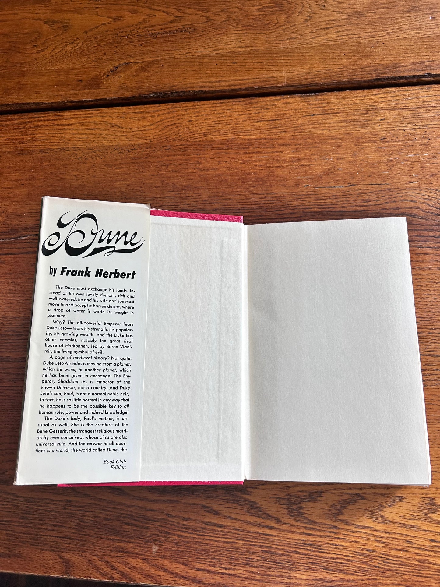Dune by Frank Herbert - First Edition (Book Club)