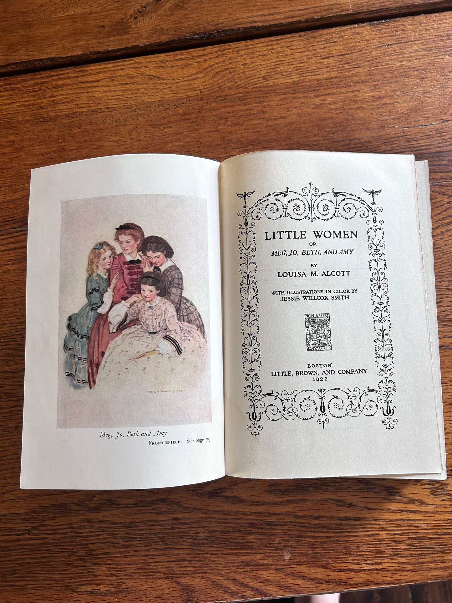 Little Women by Louisa May Alcott – 1922 Edition – Little, Brown & Co. – Good Condition